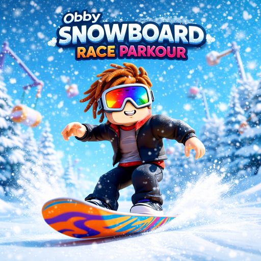 Obby Snowboard Race Parkour