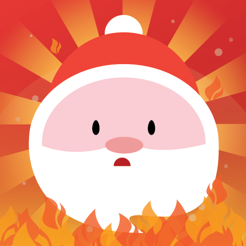Santa on Fire